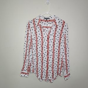 Women's Madison Button Down Shirt Sz Medium